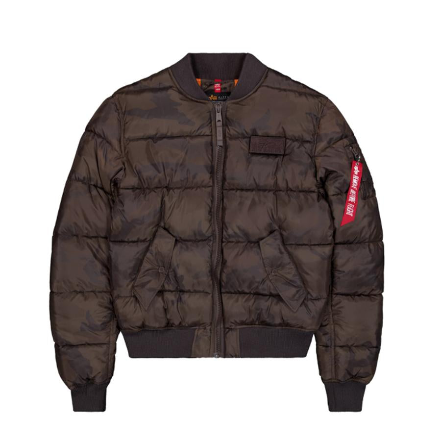 MA-1 Puffer Bomber Camo - dark olive camo