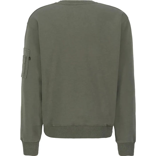 Embroidery Sweater - dark olive