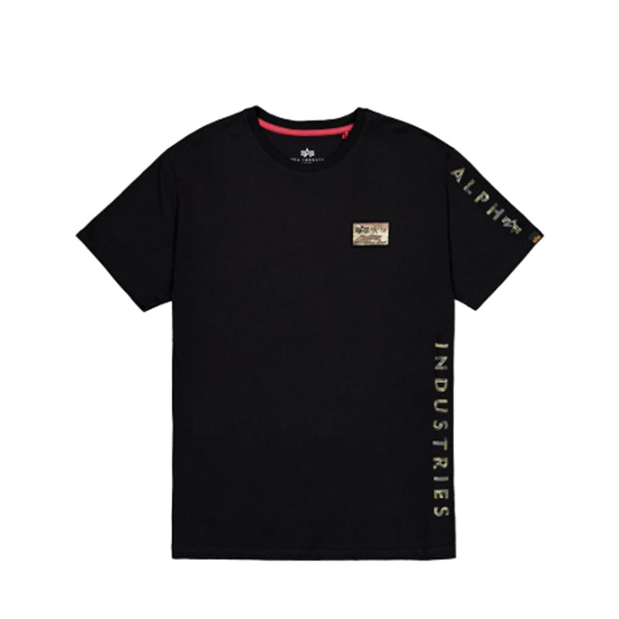 Camo Sleeve T-Shirt - black