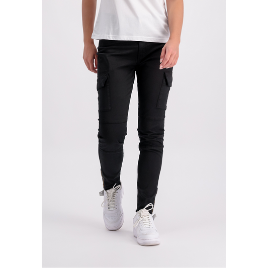 Cargo Zip Pant Woman - black