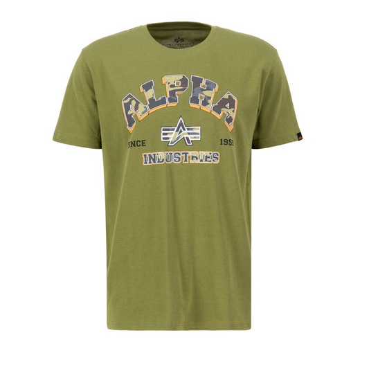 College Camo T - moss green