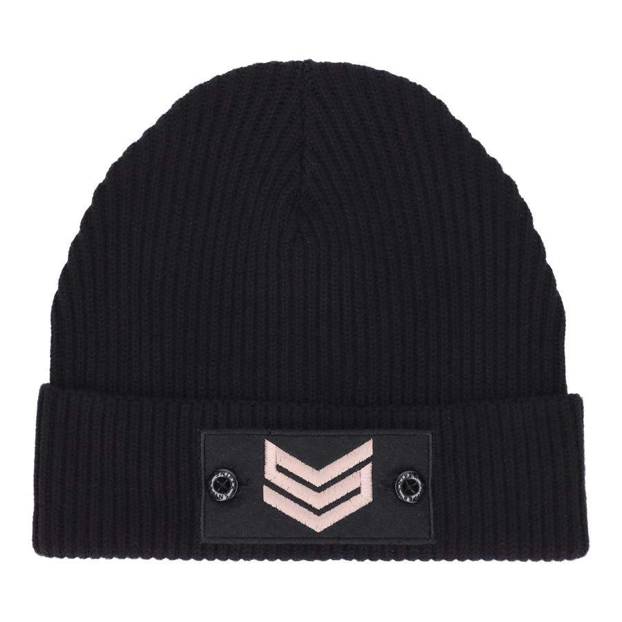 Commander Patch Beanie - black