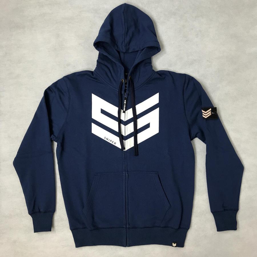 Commander Zip Hoody - navy
