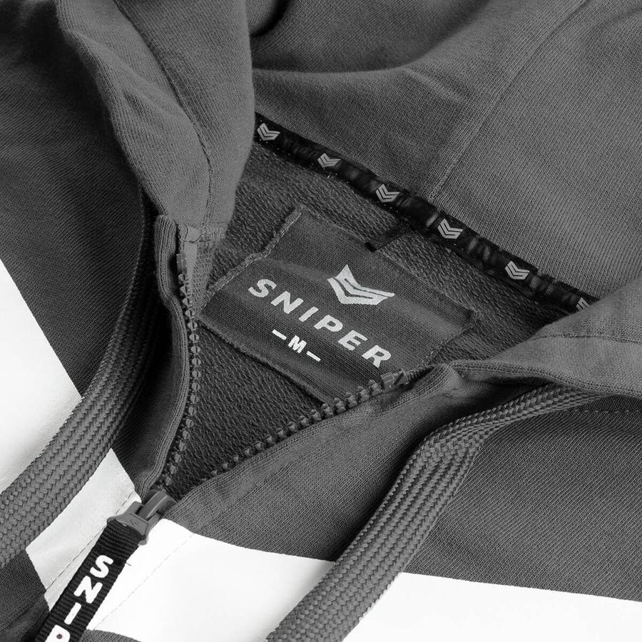 Commander Zip Hoody - steel grey