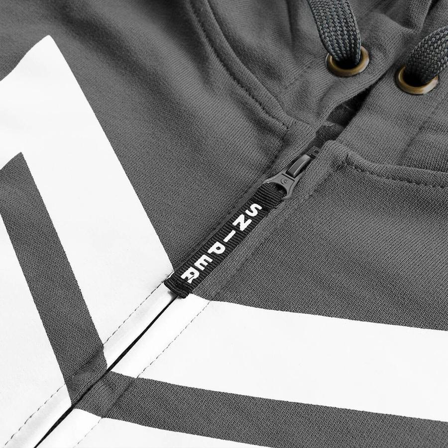 Commander Zip Hoody - steel grey