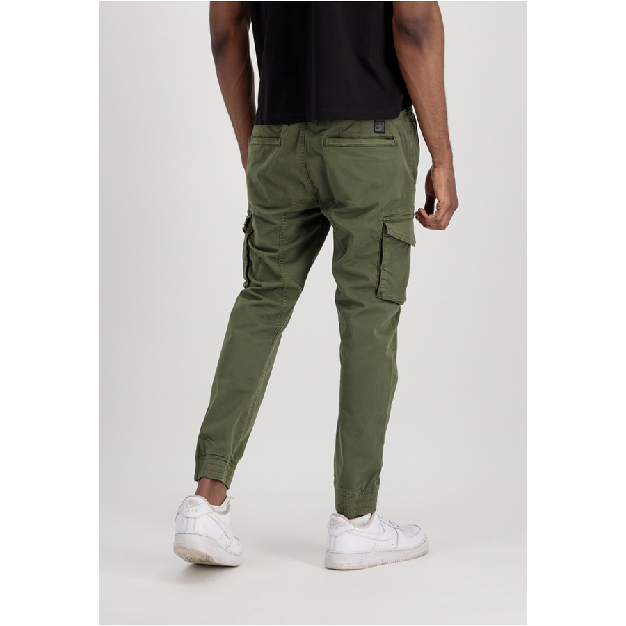Cotton Twill Jogger - dark olive