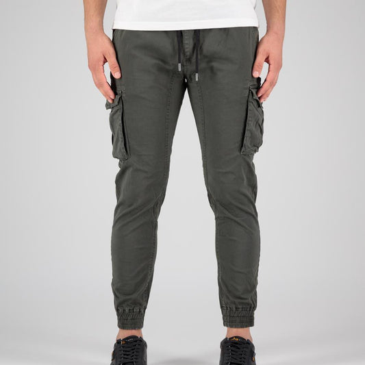 Cotton Twill Jogger - greyblack