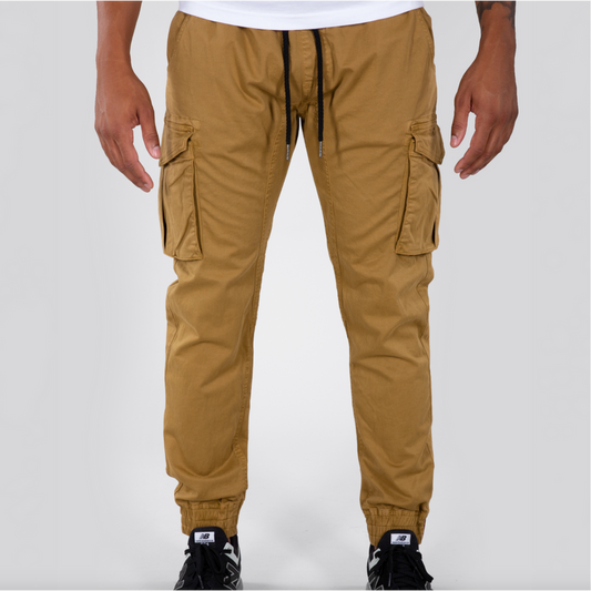 Cotton Twill Jogger - khaki