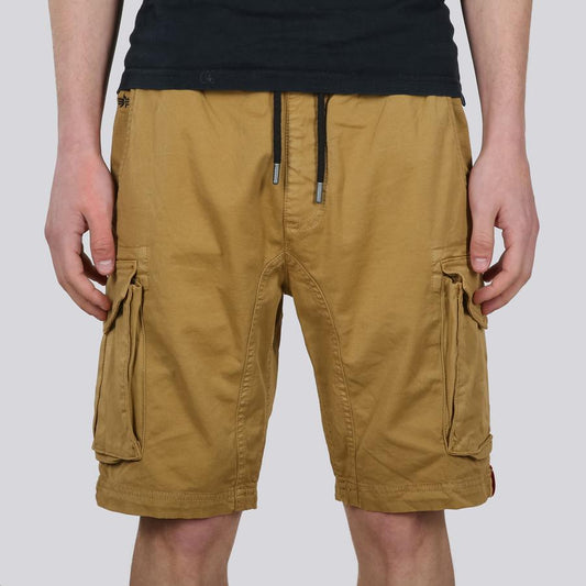 Cotton Twill Jogger Short - khaki