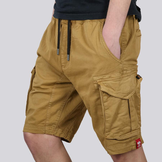 Cotton Twill Jogger Short - khaki