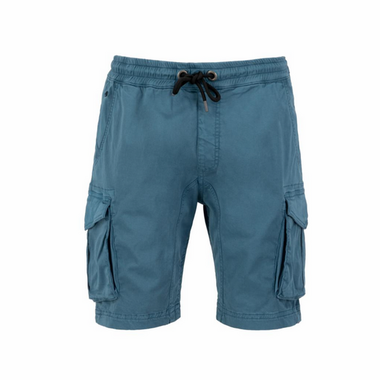 Cotton Twill Jogger Short - vintage marine