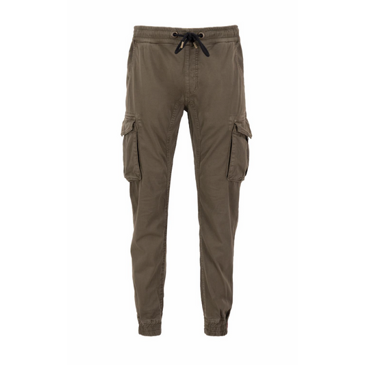 Cotton Twill Jogger - taupe