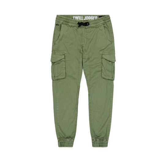 Cotton Twill Jogger - vintage green
