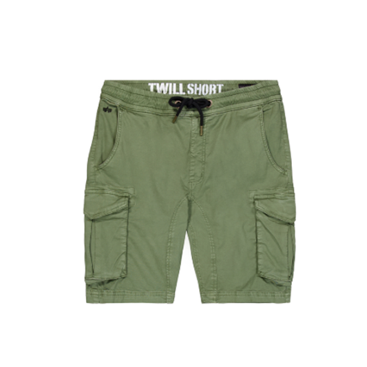 Cotton Twill Jogger Short - vintage green
