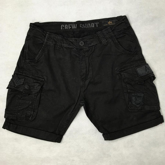 CREW SHORT PATCH - black/black