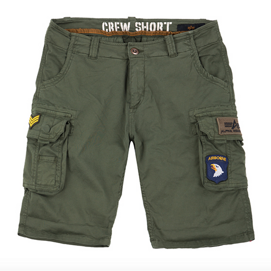 CREW SHORT PATCH - dark olive