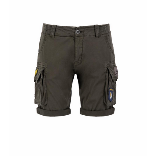 CREW SHORT PATCH - greyblack