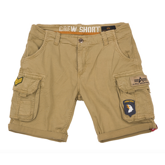 CREW SHORT PATCH - Sand