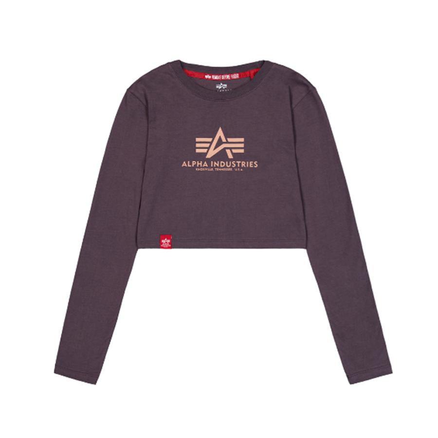 Basic Cropped LS - plum