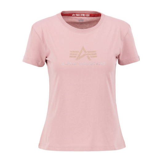 Crystal T Woman - silver pink