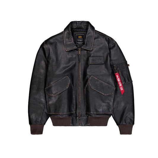 CWU Leather Jacket - vintage brown