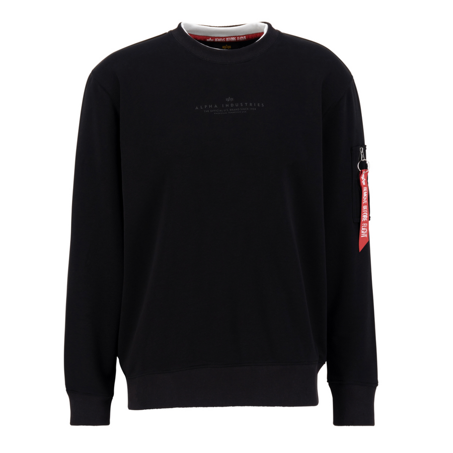 Double Layer Sweater - black