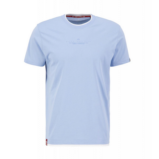 Double Layer T - light blue