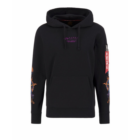 Dragon EMB Hoody - black
