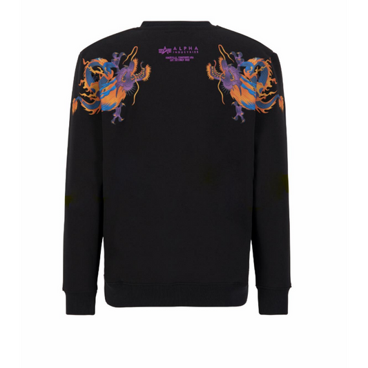 Dragon EMB Sweater - black
