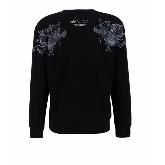 Dragon EMB Sweater - black/black