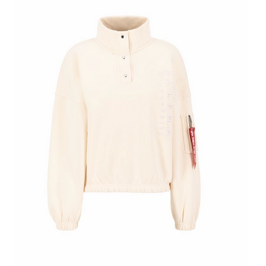 EMB HC OS Sweater Woman - jet stream white