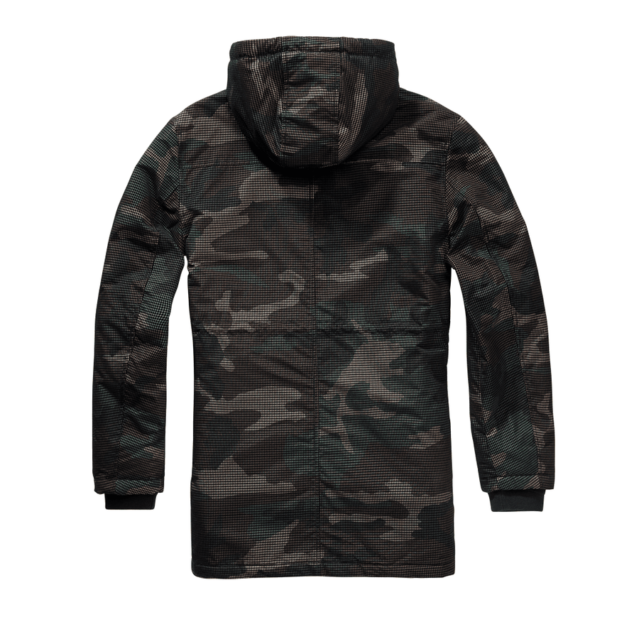 Grid Camo Parka - dark camo