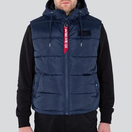 Hooded Puffer Vest FD - replica blue