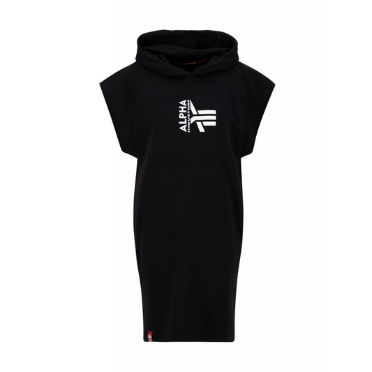 Hoody Dress Woman - black