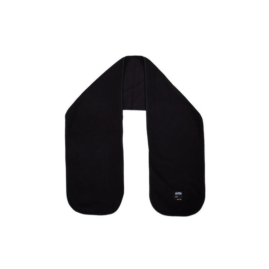 Label Fleece Scarf - black