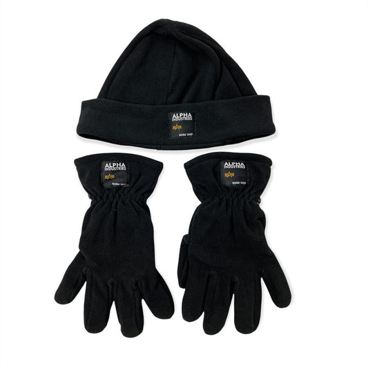 Label Fleece Set - black