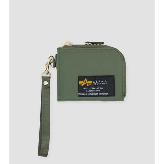 Label Wallet - sage green