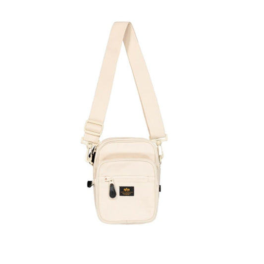 Label Messenger Small Bag - vintage white