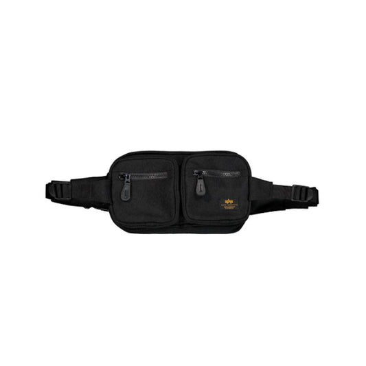 Label Waist Bag - black