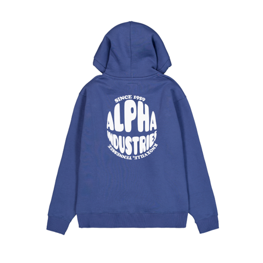 Logo Back Print Hoodie - night purple