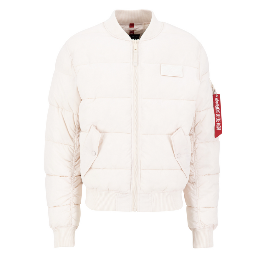 MA-1 Puffer Bomber - jet stream white