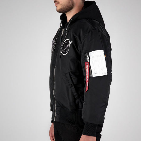 MA-1 VF Hood Dark Side - black/reflective