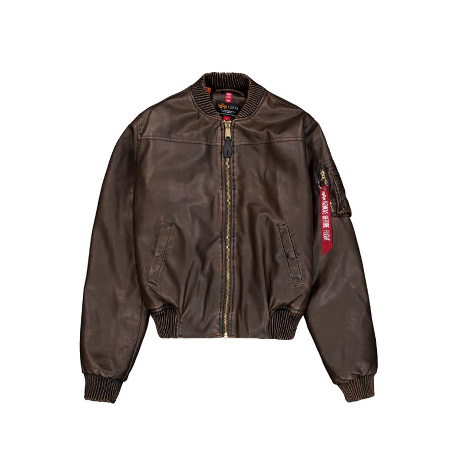 MA-1 FL Vintage Wmn - vintage brown