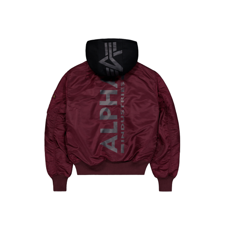 MA-1 ZH Backprint - dark cherry