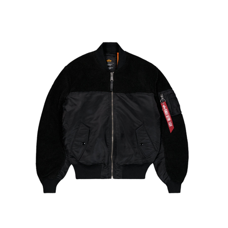 MA-1 Teddy Bomber Jacket - black