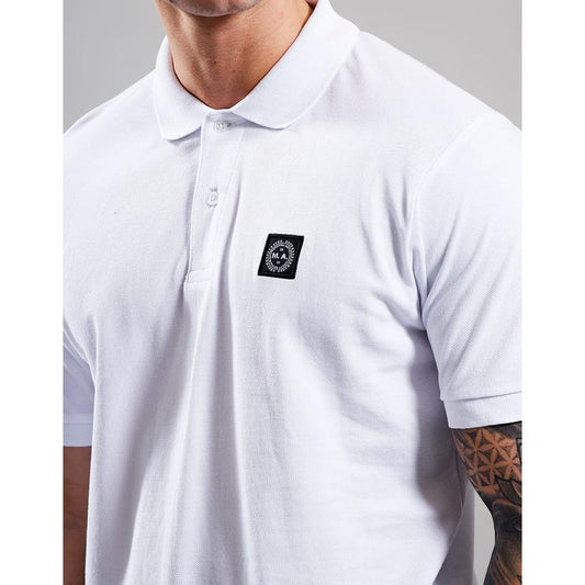 Embroidered Siren Polo Shirt - white