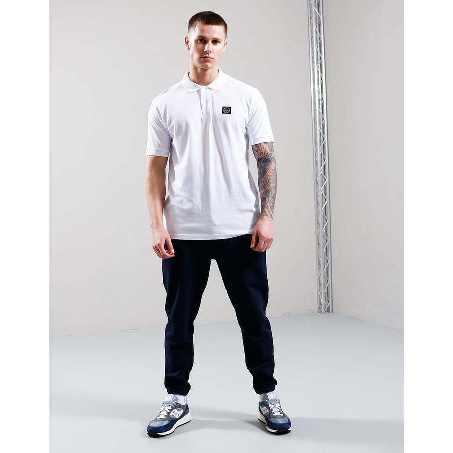 Embroidered Siren Polo Shirt - white