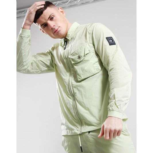 Krinkle Nylon Overshirt - lime