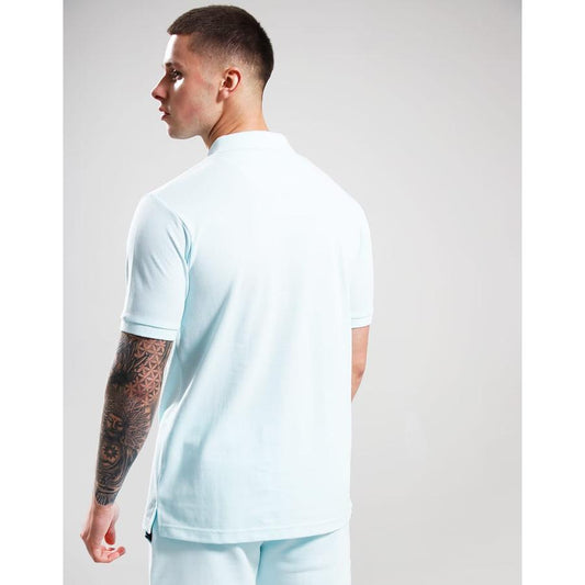 Embroidered Siren Polo Shirt - sky blue