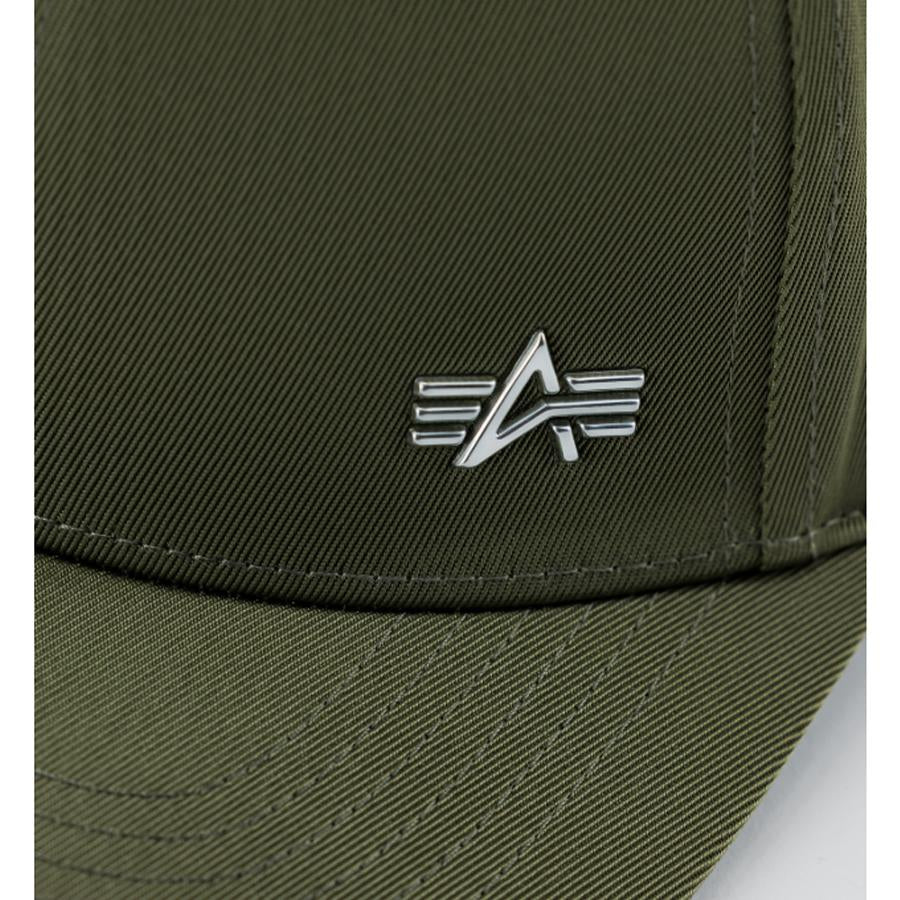 Metal Label Cap - dark olive